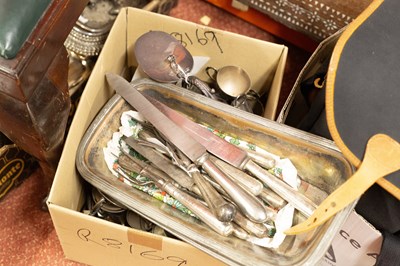 Lot 842 - Two pairs of 19th century silver plated oval...