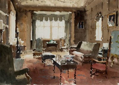 Lot 45 - John Yardley (b.1933) The Sitting Room signed...