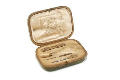 Lot 598 - An early 20th century French silver-gilt...