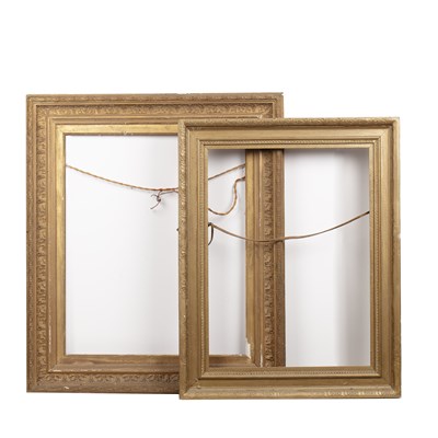 Lot 568 - A 19th century gilt frame, the cluster moulded...