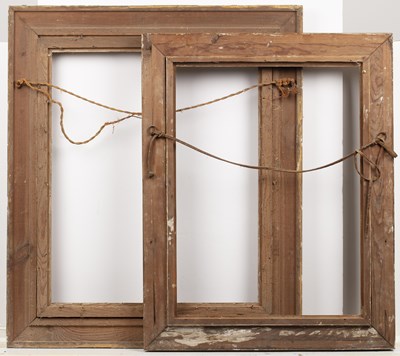 Lot 568 - A 19th century gilt frame, the cluster moulded...
