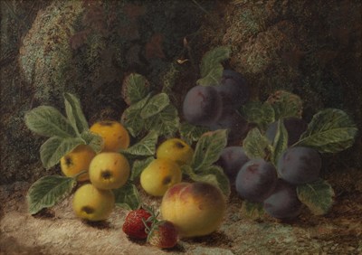 Lot 453 - Oliver Clare (1853-1927) Still life - apples,...