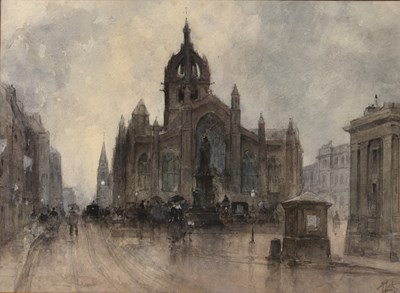 Lot 455 - James Little (act. 1875-1910) St Giles,...