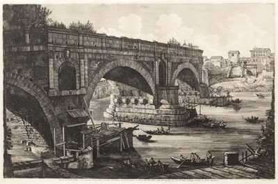 Lot 51 - Luigi Rossini 'Veduta dell Arco di Settimio...