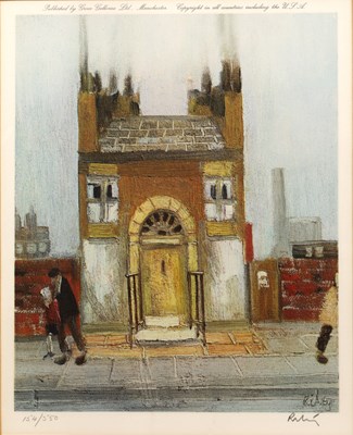 Lot 46 - After Harold Riley The Yellow Door, print in...