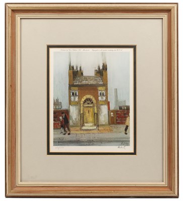 Lot 46 - After Harold Riley The Yellow Door, print in...