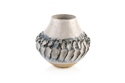 Lot 614 - Betty Blandino (1927-2011) Vessel grey glaze...