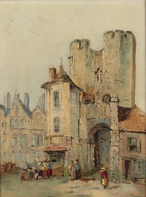 Lot 518 - Lewis John Wood (1813-1901) A city gate,...