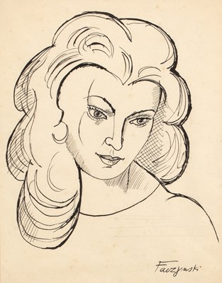 Lot 523 - Jerzy Faczynski (1917-1994) A head and...