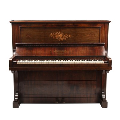 Lot 115 - A late 19th century Bechstein rosewood cased...