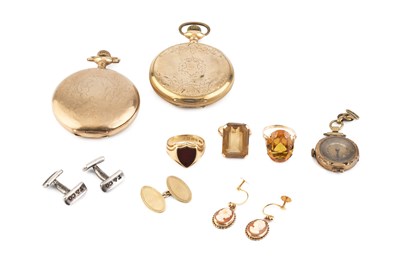 Lot 356 - A collection of jewellery and watches,...