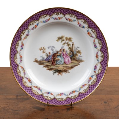 Lot 62 - A 19th century Meissen porcelain plate