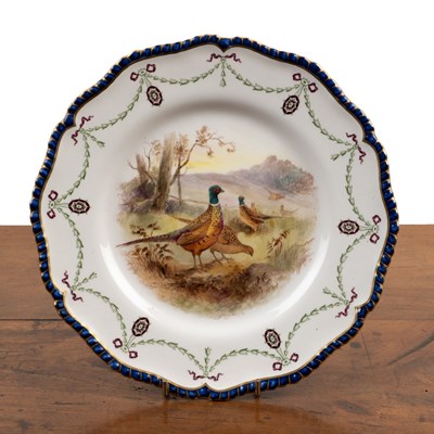 Lot 60 - A Royal Worcester cabinet plate