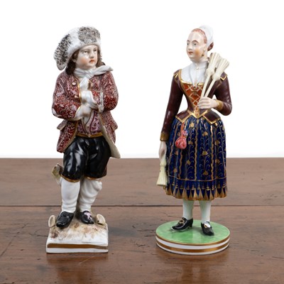 Lot 58 - Two porcelain figurines