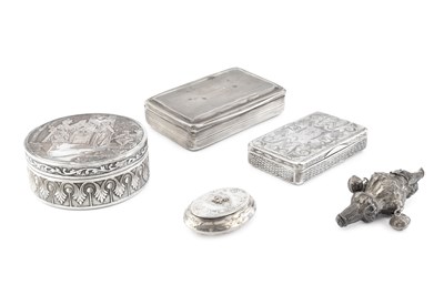 Lot 603 - A 19th century Russian silver and niello...