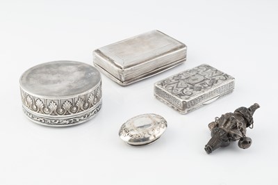 Lot 603 - A 19th century Russian silver and niello...