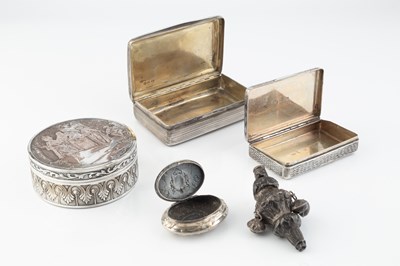 Lot 603 - A 19th century Russian silver and niello...