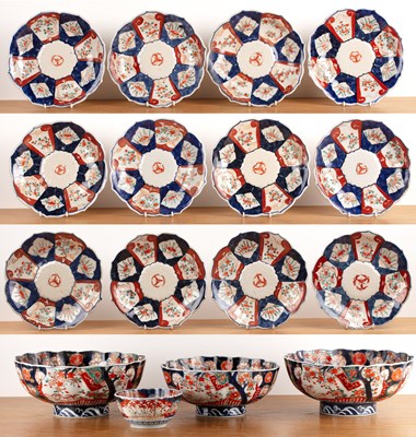 Lot 123 - Group of Imari porcelain Japanese, 19th...