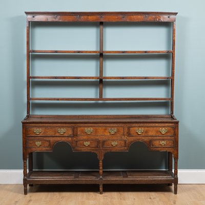 Lot An 18th century oak dresser