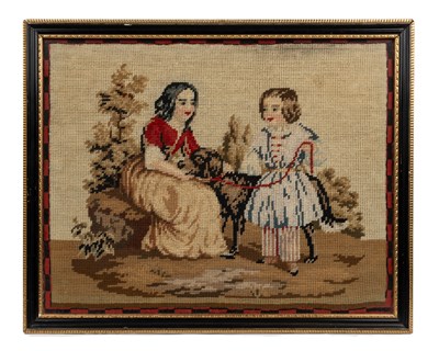 Lot 181 - A 19th century Berlin needlework picture