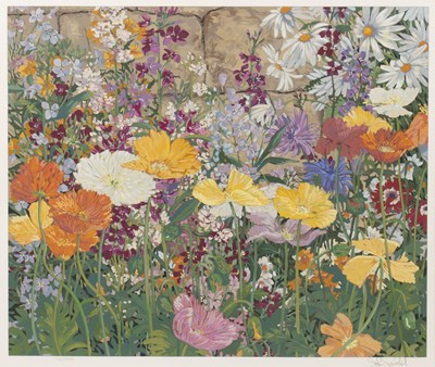 Lot 93 - John Powell Wild Flowers, screenprint in...