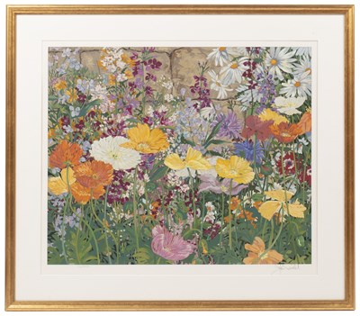 Lot 93 - John Powell Wild Flowers, screenprint in...