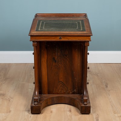 Lot 539 - An Victorian rosewood Davenport