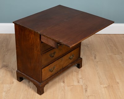 Lot 349 - A George III mahogany bachelors chest