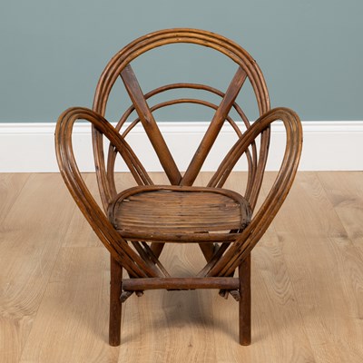 Lot 338 - A Victorian cane child's chair