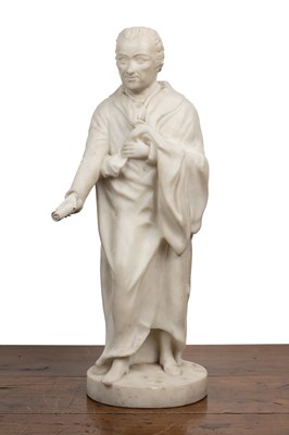 Lot 118 - A 19th century marble statue of a politician