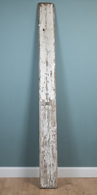Lot 1492 - A white-painted pine architectural shop fitting board