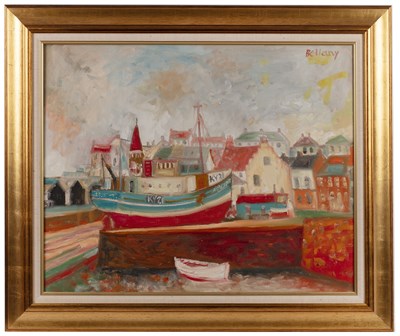 Lot 220 - John Bellany (1942-2013) Eyemouth Port signed...