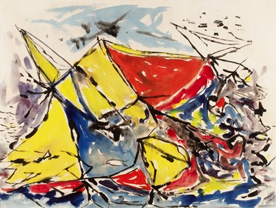 Lot 179 - William Gear (1915-1997) Untitled, 1948 signed...