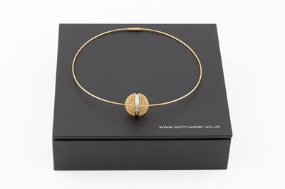 Lot 246 - A diamond set 'Geo.Dione' pendant necklace by...