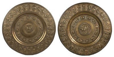 Lot 451 - A pair of Indian Brass dishes