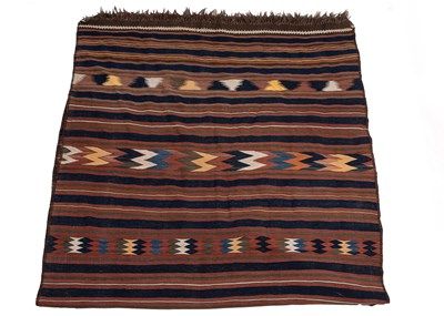 Lot 468 - A 20th century striped Kilim