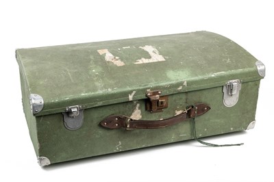 Lot 181 - A late 1940’s / ‘50’s bespoke Heston riveted airline domed suitcase