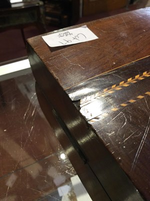 Lot 97 - A 19th century yew wood marquetry chess board...