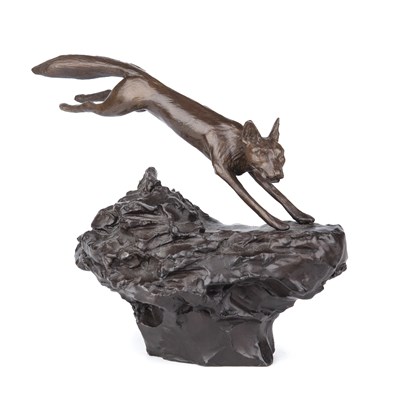 Lot 438 - Judith Holmes Drewry (1950-2011) Jumping fox,...