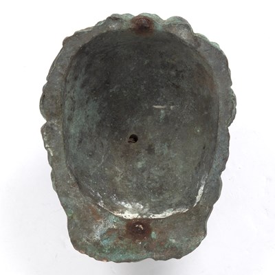 Lot 232 - A 19th century bronze lions mask fountain head...