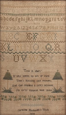 Lot 41 - An early 19th century sampler worked by...