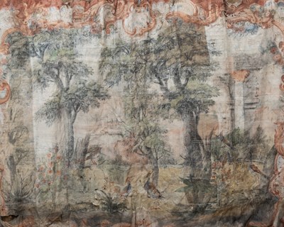 Lot 367 - A 17th/18th century theatre backdrop