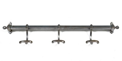 Lot 202 - An Art Deco-style sliding coat rail