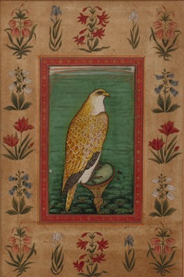 Lot 310 - Miniature of a falcon 20th Century,...