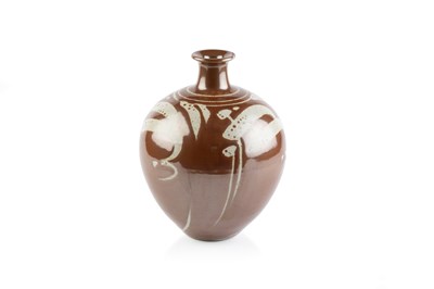 Lot 727 - Derek Clarkson (b.1928) Vase with wax-resist...