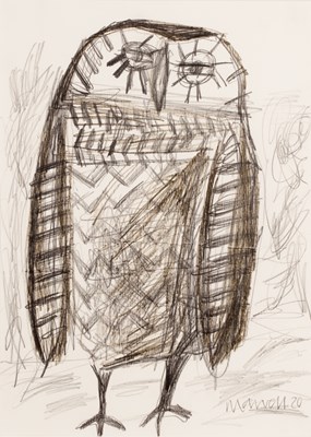 Lot 378 - Christopher Marvell (b.1964) An Owl, 2020...