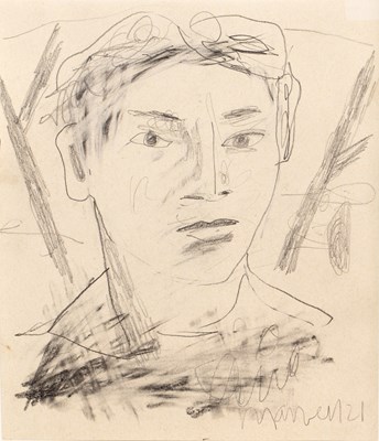 Lot 377 - Christopher Marvell (b.1964) Study of a Man,...