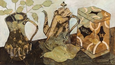 Lot 319 - Jenny Grevatte (b.1951) Coffee Pot Still Life,...