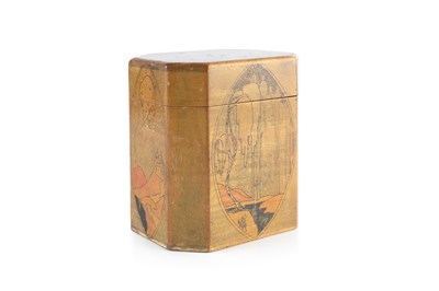 Lot 841 - Secessionist School Marquetry tea caddy in the...