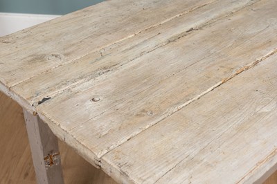 Lot 70 - A rectangular, painted kitchen table